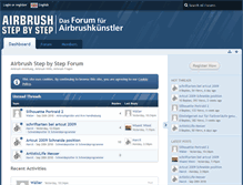 Tablet Screenshot of airbrush-forum.de