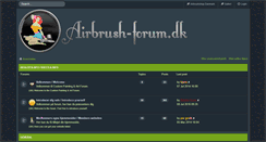 Desktop Screenshot of airbrush-forum.dk