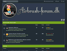 Tablet Screenshot of airbrush-forum.dk